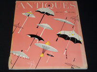 1957 APRIL ANTIQUES MAGAZINE - NICE UMBRELLA FRONT COVER - E 5977