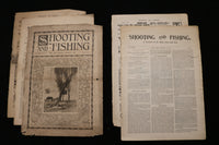 1900 SHOOTING AND FISHING MAGAZINE - LOT OF 21 - O 3697