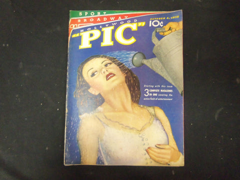 1938 OCTOBER 4 PIC MAGAZINE - NICE COVER & PHOTOS INSIDE - ST 4043