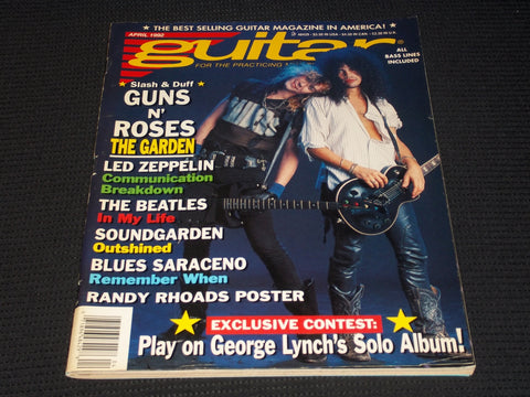 1992 APRIL GUITAR FOR THE PRACTICING MUSICIAN MAGAZINE - GUNS N' ROSES - E 7165