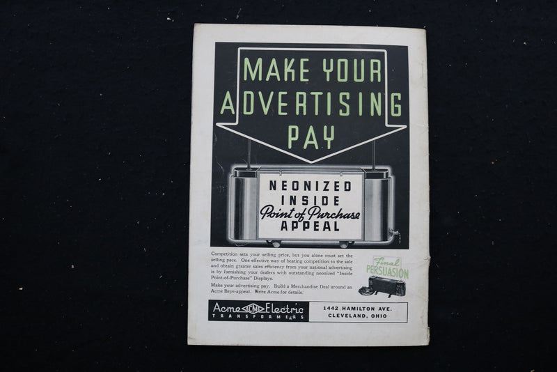 1937 FEBRUARY ADVERTISING DISPLAYS MAGAZINE - VOL. 1, NO. 1 COVER - SP 2617J