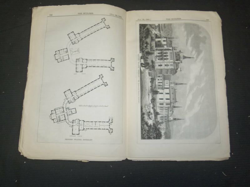 1865 JULY 15 THE BUILDER ARCHITECT MAGAZINE - ILLUSTRATIONS - ST 415W