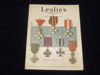 1916 SEPTEMBER 28 LESLIE'S WEEKLY MAGAZINE - EMBLEMS OF VALOR - ST 6119