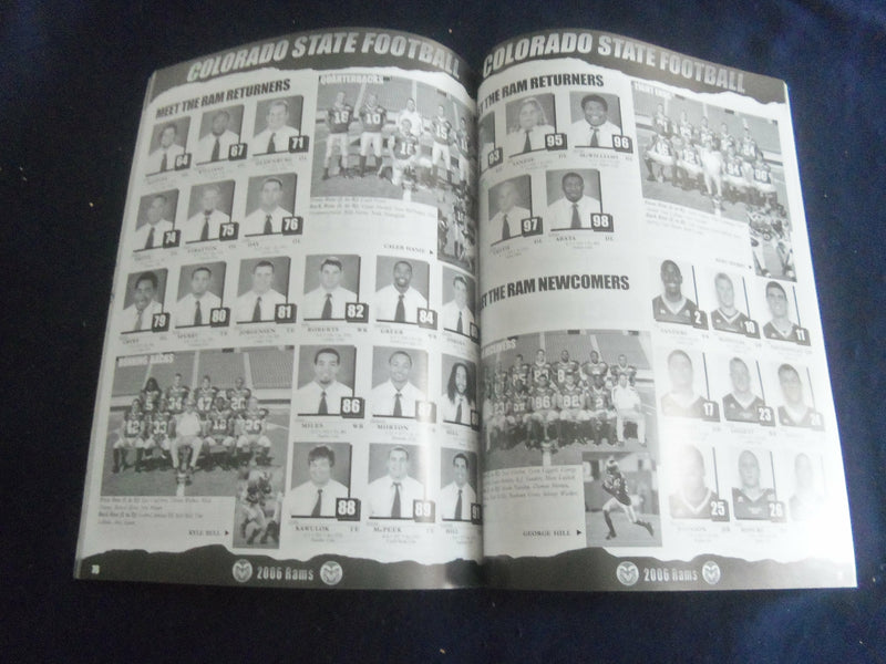 2006 OCT 7 FOOTBALL PROGRAM - COLORADO STATE UNIV VS UNIV NEVADA LV - SP 1216G