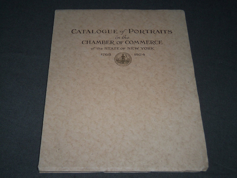 1924 CATALOGUE OF PORTRAITS IN NEW YORK - CHAMBER OF COMMERCE - J 2754