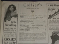 1910 JANUARY 1 COLLIER'S MAGAZINE - GREAT ILLUSTRATED COVER 'MCMX'- ST 6695