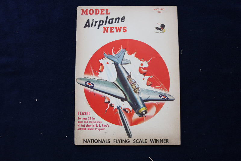 1942 MAY MODEL AIRPLANE NEWS MAGAZINE - TORPEDO SQUADRON 2 COVER - E 11653