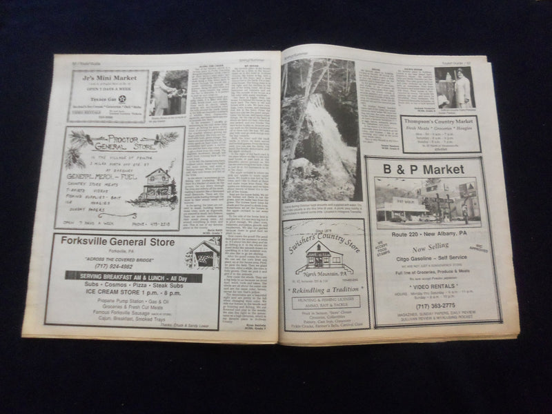 1990-1998 SULLIVAN COUNTY (PA) COUNTY TOURIST GUIDE - LOT OF 5 - NP 6220