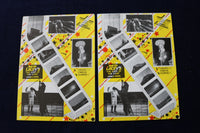 1980'S GANDEY'S CIRCUS PROGRAMS - LOT OF 7 & COLOURING BOOK - O 3525