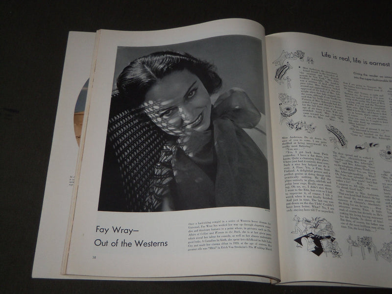 1934 SEPTEMBER VANITY FAIR MAGAZINE - GREAT COVER - GARY COOPER - HEPBURN- F 455