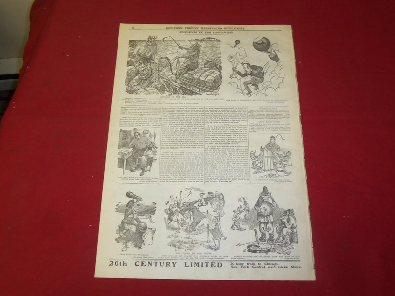 1904 SEP 11 NEW YORK TRIBUNE ILLUSTRATED SUPPLEMENT NEWSPAPER -COSSACKS- NP 3670