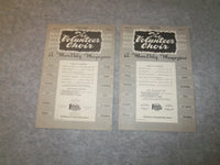 1948-1955 THE VOLUNTEER CHOIR MONTHLY MAGAZINE - LOT OF 14 - J 6283