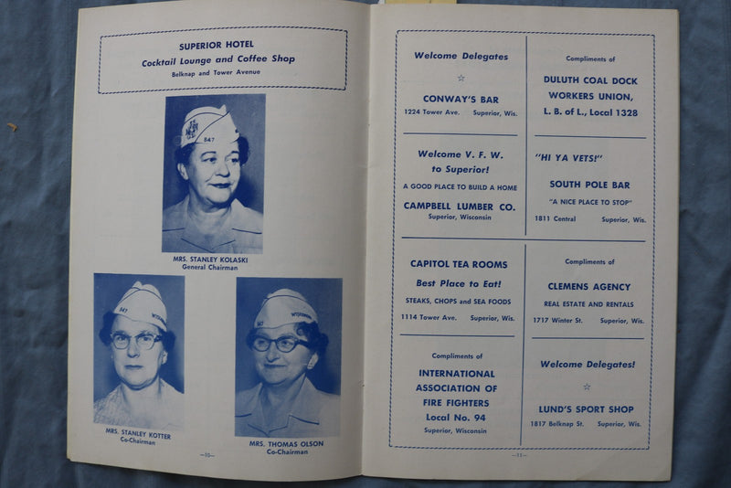 1957 VETERANS OF FOREIGN WARS & AUXILIARY ENCAMPMENT PROGRAM- WISCONSIN -K 2999