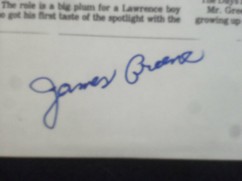 JAMES GREEN 8x10 AUTOGRAPHED PHOTOCOPIES OF A NEWSPAER ARTICLE - LOT OF 2