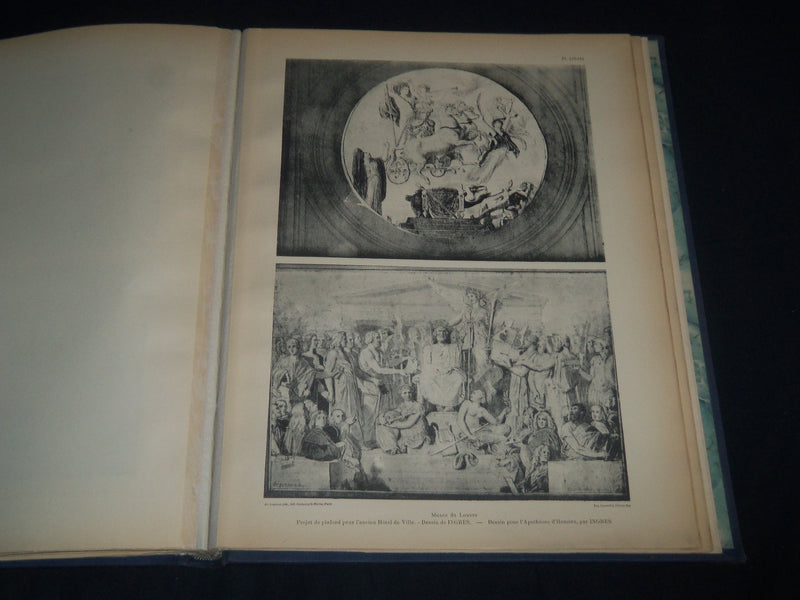1870'S COLLECTION DE 120 DESSINS CROQUIS ET PEINTURES INGRES VOLUME 1 & 2- Z 166
