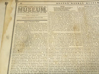 1850 JULY 20 BOSTON MUSEUM NEWSPAPER - DEATH OF ZACHARY TAYLOR - NP 9055