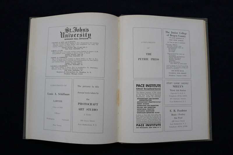 1938 TEA LEAF EAST RUTHERFORD HIGH SCHOOL YEARBOOK- EAST RUTHERFORD, NJ- YB 3454