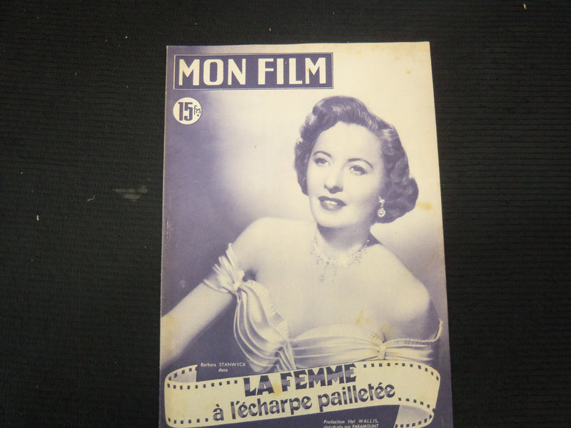 1951 SEPTEMBER 19 MON FILM FRENCH MAGAZINE - BARBARA STANWYCK COVER - E 26111