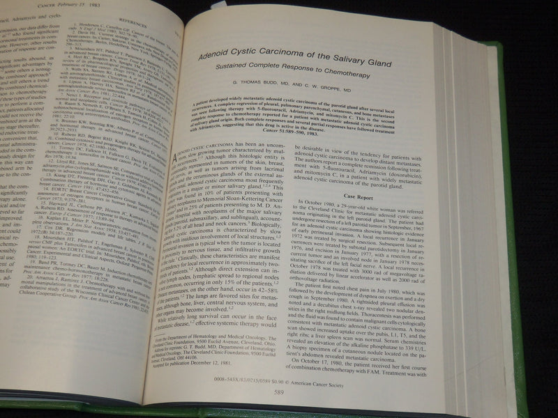 1982-1988 CANCER JOURNAL MAGAZINE BOUND VOLUMES LOT OF 6 - KD 1I