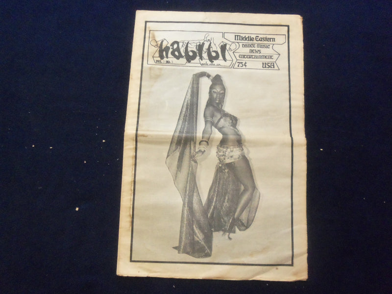 1976 HABIBI NEWSPAPER - VOLUME 3, NUMBER 3 - MIDDLE EASTERN DANCE/MUSIC- NP 6853