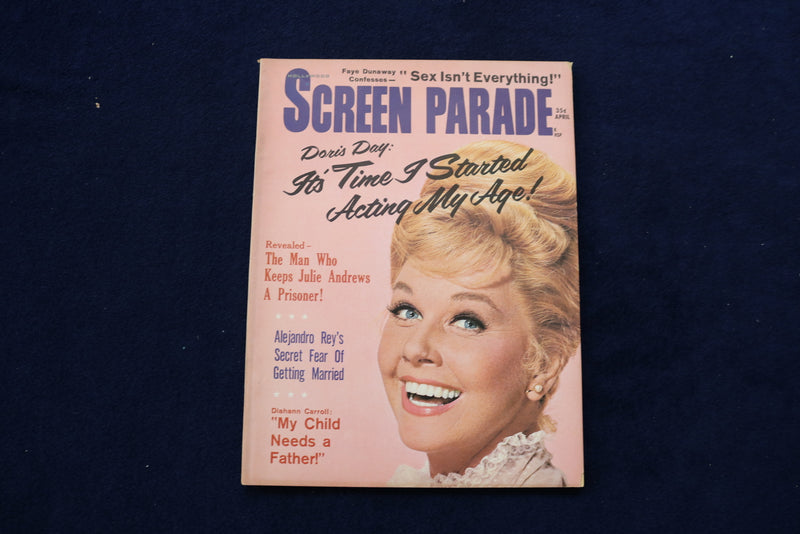 1969 APRIL SCREEN PARADE MAGAZINE - DORIS DAY COVER - E 12907