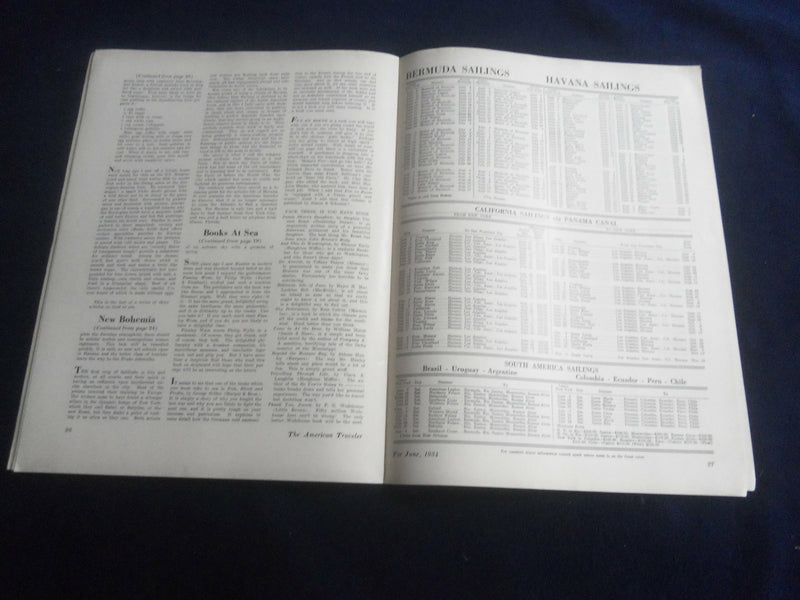 1934 JUNE THE AMERICAN TRAVELER MAGAZINE - VOLUME II, NO 6 - SP 4712L