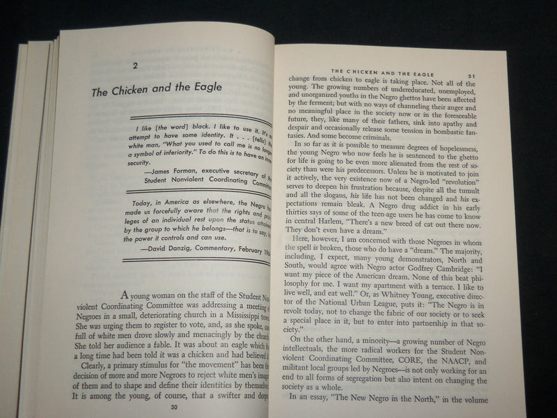 1965 THE NEW EQUALITY SOFTCOVER BOOK BY NAT HENTOFF - KD 6717