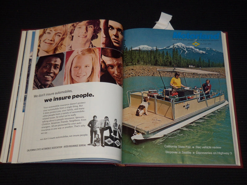 1974 JANUARY-DECEMBER THE MOTOR LAND MAGAZINE BOUND VOLUME - 6 ISSUES - KD 704W