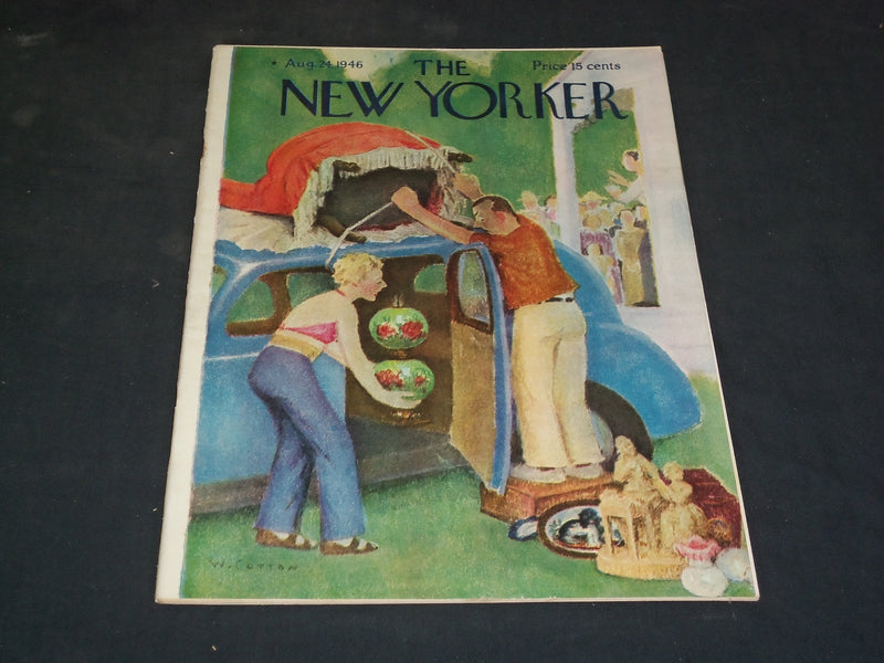 1946 AUGUST 24 THE NEW YORKER MAGAZINE - ILLUSTRATED COVER - NY 177