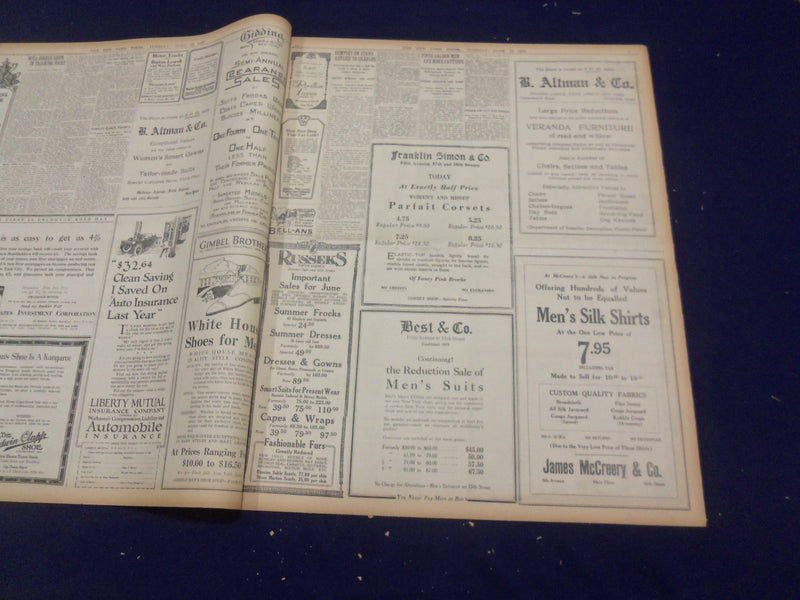 1920 JUNE 15 NEW YORK TIMES - HARDING CONFIDENT OF VICTORY - NT 9115