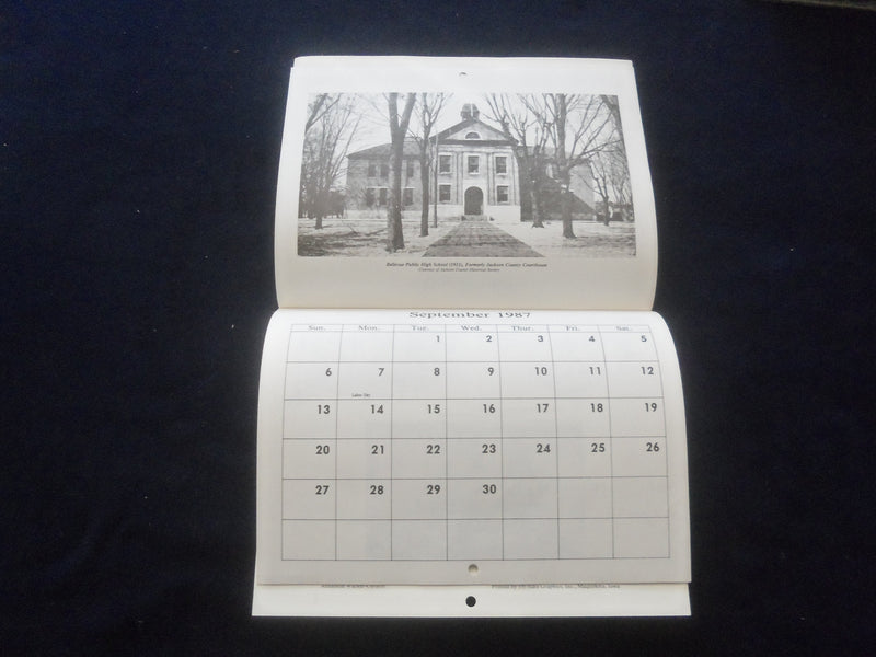 1987 HISTORICAL CALENDAR - JACKSON COUNTY, IOWA HISTORICAL SOCIETY - J 8369