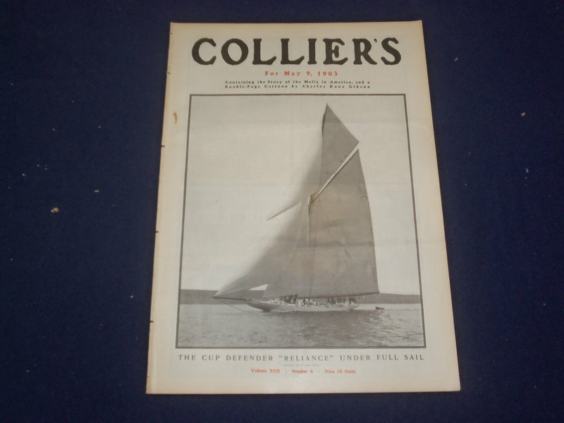 1903 MAY 9 COLLIER'S MAGAZINE - THE CUP DEFENDER 