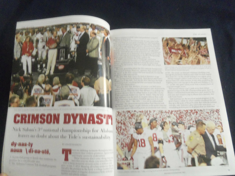 2013 CRIMSON MAGAZINE - NATIONAL CHAMPIONSHIP - UNIVERSITY OF ALABAMA - SP 1221V
