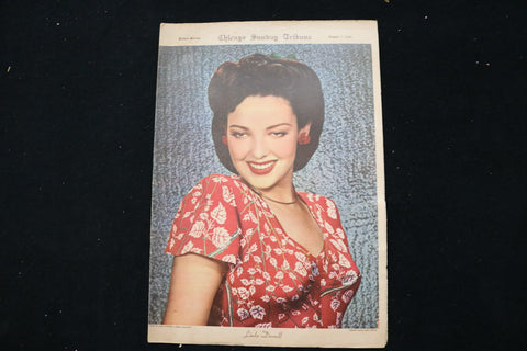 1949 AUGUST 7 CHICAGO SUNDAY TRIBUNE MAGAZINE - LINDA DARNELL COVER - E 26267