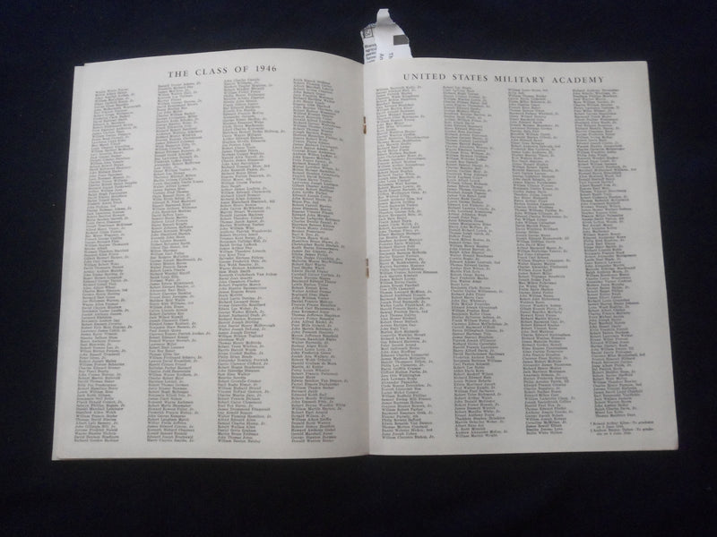 1946 JUNE 4 U.S. MILITARY ACADEMY GRADUATION EXERCISES PROGRAM - J 8364