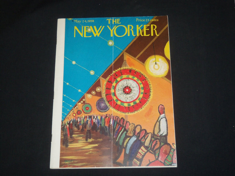 1958 MAY 24 THE NEW YORKER MAGAZINE - ILLUSTRATED COVER - NY 669
