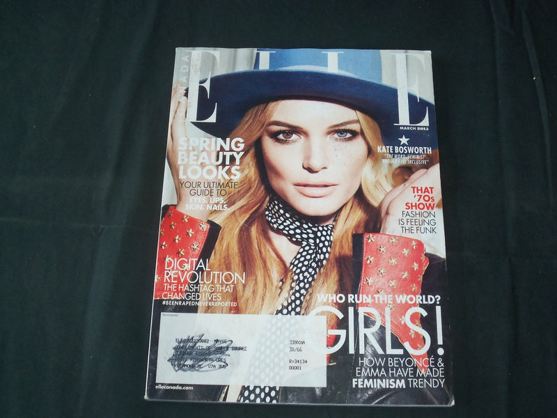 2015 MARCH ELLE CANADA MAGAZINE - KATE BOSWORTH COVER - FASHION - B 5826