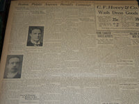 1910 MAY 23 THE BOSTON HERALD - TWO FALL DEAD ON SEEING COMET - BH 337