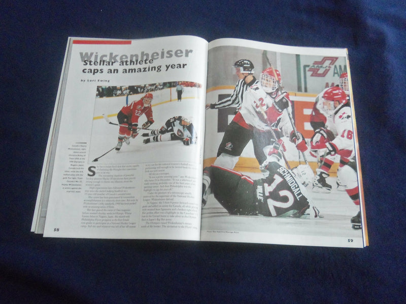 1998-1999 ANNUAL CANADIAN HOCKEY MAGAZINE - ROB BLAKE COVER - F 253I
