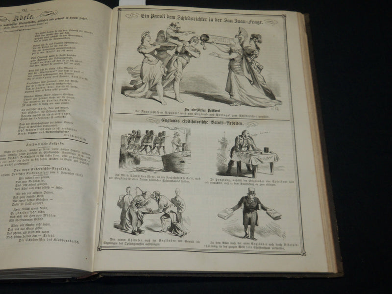 1872 KLADDERDATSCH ILLUSTRATED MAGAZINE BOUND VOLUME - GERMAN - KD 4349