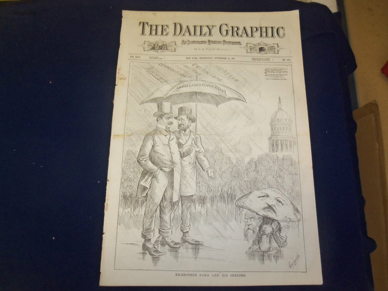 1887 SEPTEMBER 14 THE DAILY GRAPHIC NEWSPAPER-EX-BROTHER DANA & SHELTER- NT 7669