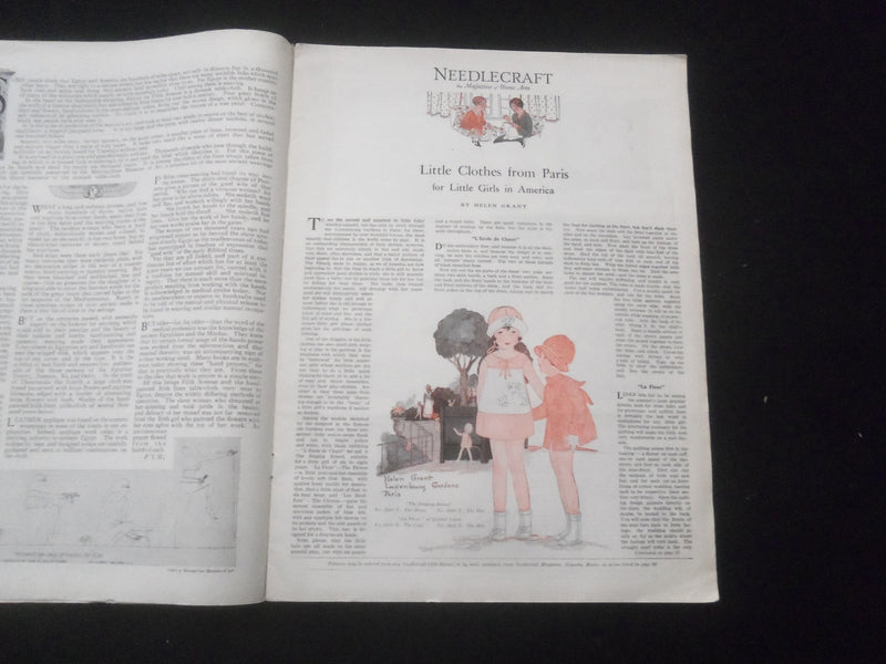 1929 JUNE NEEDLECRAFT MAGAZINE - NICE ILLUSTRATED COVER - SP 885S