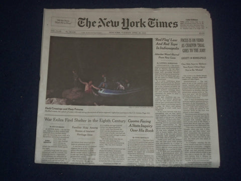 2021 APRIL 20 NEW YORK TIMES - CHAUVIN TRIAL GOES TO JURY - WALTER MONDALE DIED