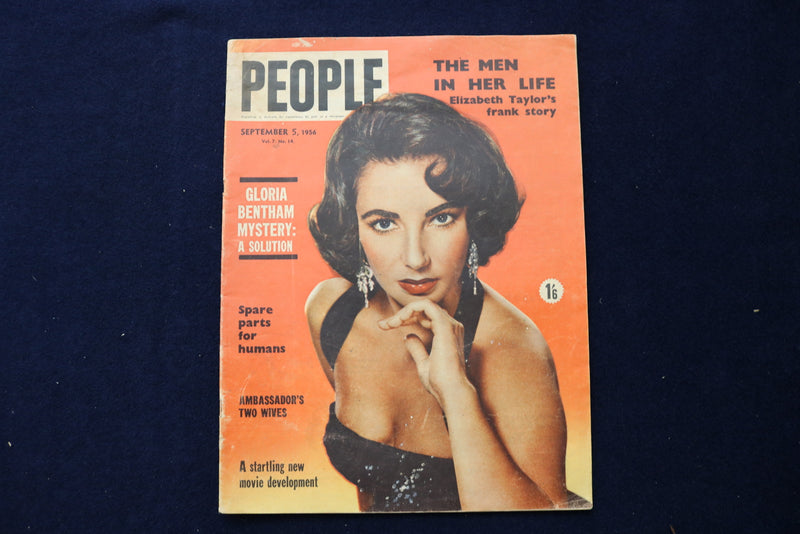1956 SEPTEMBER 5 PEOPLE MAGAZINE - ELIZABETH TAYLOR COVER - E 23753