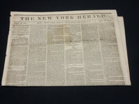 1854 MARCH 31 NEW YORK HERALD NEWSPAPER - CUTTING BRECKENRIDGE - NP 4893