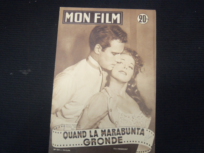 1954 DECEMBER 15 MON FILM FRENCH MAGAZINE - PARKER & CHARLTON HESTON - E 26154