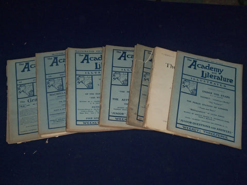 1904-1905 THE ACADEMY WEEKLY REVIEW OF LITERATURE LOT OF 36 - LONDON - O 2377