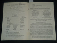 1964 LAKE ERIE OPERA THEATRE PROGRAM - THE RAKE'S PROGRESS - OHIO - J 4278