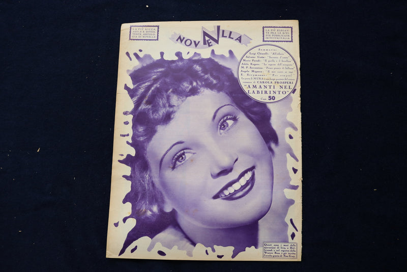 1936 SEPTEMBER 13 NOVELLE MAGAZINE - MARLENE DIETRICH - ITALIAN COVER - E 23778