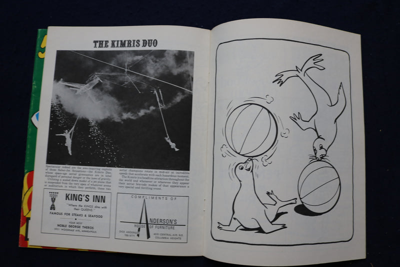 1968-1971 ANNUAL ZUHRAH CIRCUS PROGRAMS & COLORING BOOKS - LOT OF 8 - O 3643